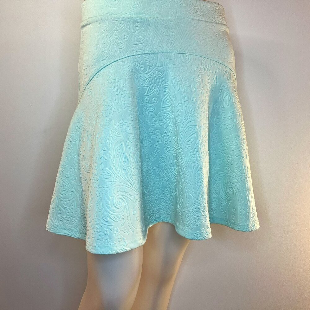 SPARKLE & FADE Women's Pale Green Stretch A-Line Skirt - Size Small - NWT $49